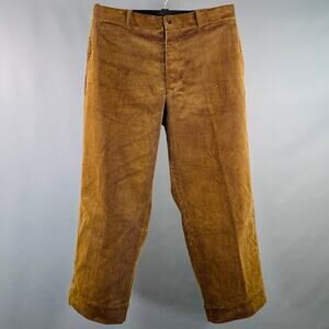 BELAFONTE Size XL Brown Corduroy Cotton Tapered Casual Pants